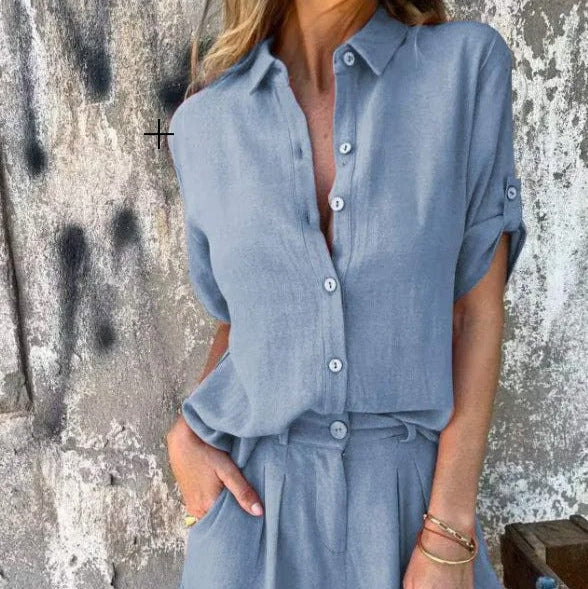 Stilvolles Damen Zweiteiliges Set