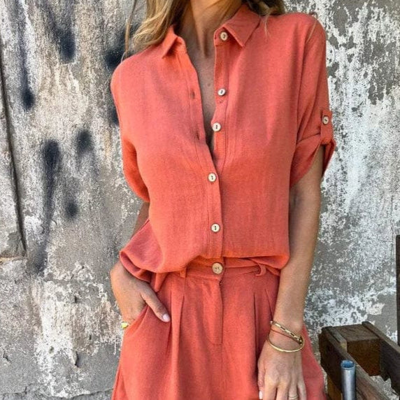 Stilvolles Damen Zweiteiliges Set