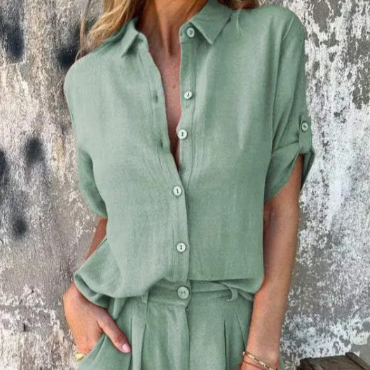 Stilvolles Damen Zweiteiliges Set