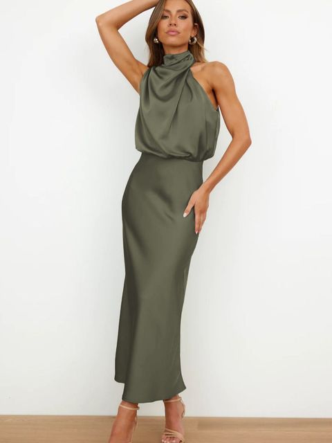 Stilvolles Off-Shoulder Cocktailkleid in Maxilänge
