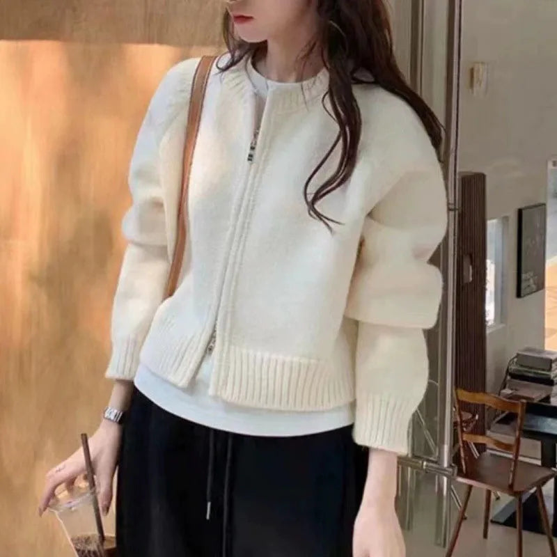 Cardigan per donna in design crop