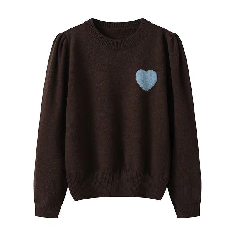 Strickpullover Damen mit Herzdetails