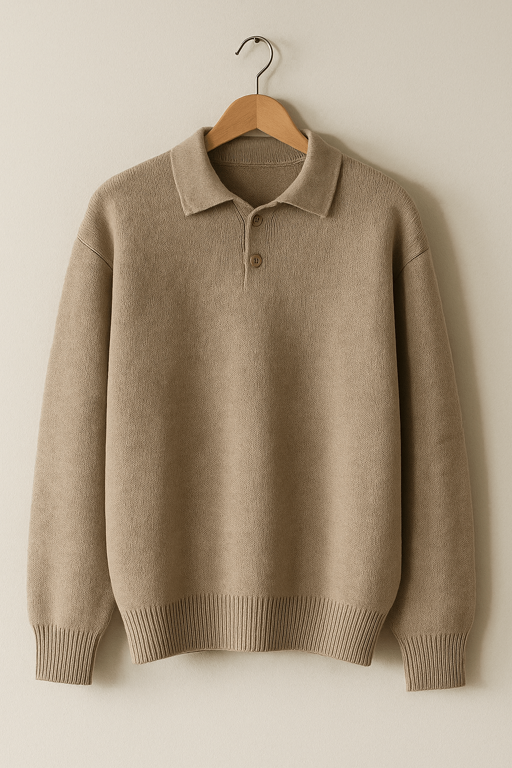 Strickpullover mit Polokragen