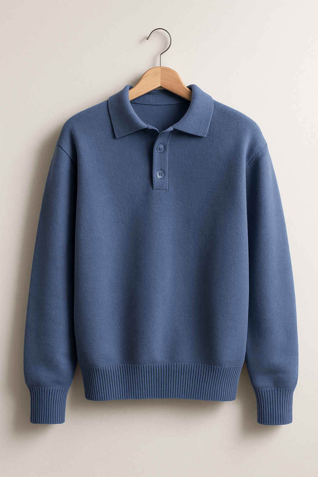 Strickpullover mit Polokragen