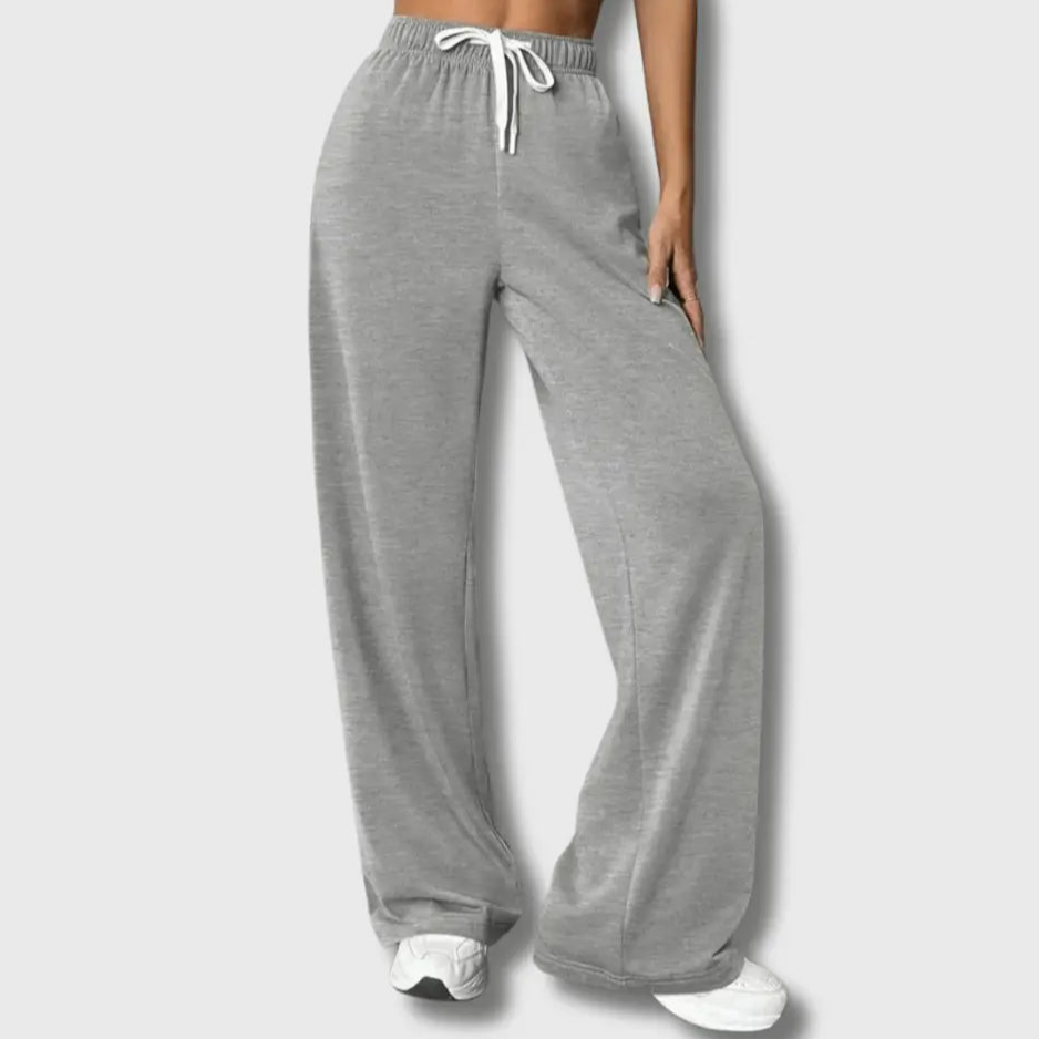 Stylische Jogginghose Damen mit Weitem Bein und Elastischem Bund – Bequeme Sporthose für Damen in Verschiedenen Farben 2