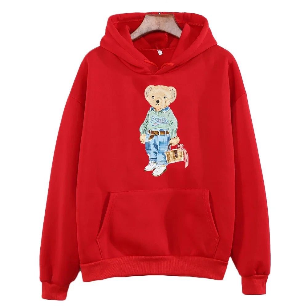 Süße Bärenmuster Sweatshirt für Damen