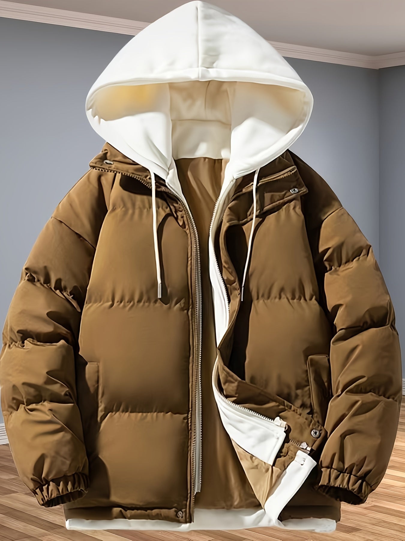 Doppeltes Isolationsdesign Winterjacke mit Kapuze