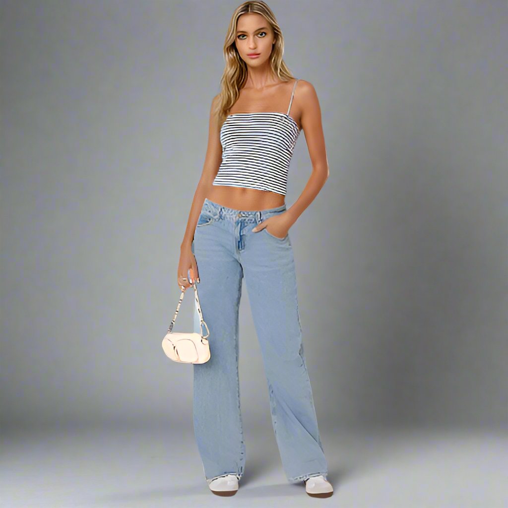 Trendy Low-Rise Jeans aus Stretch-Denim für Damen