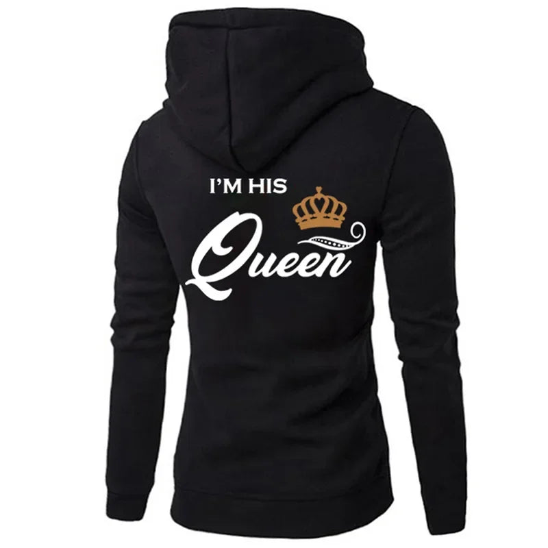 Hoodie für Paare mit His Queen und Her King