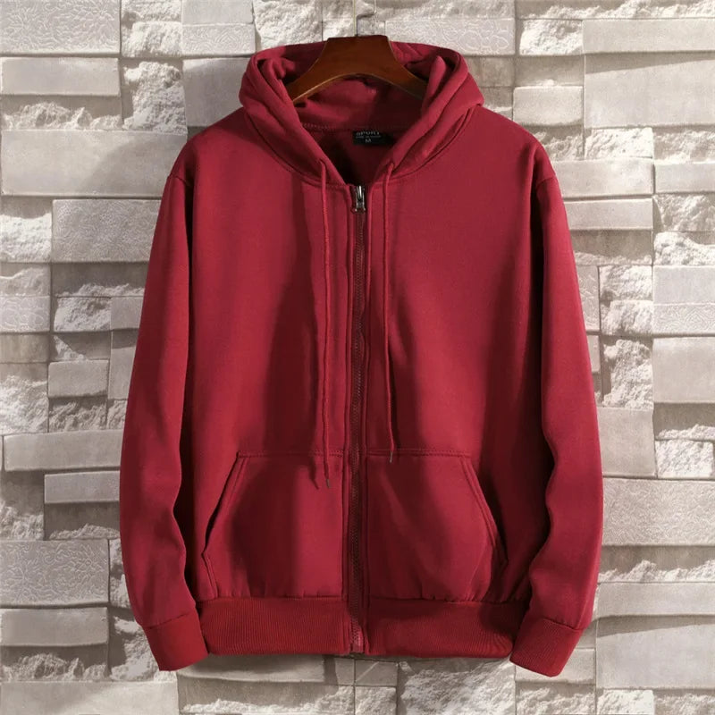 Unisex Kapuzenpullover mit Reißverschluss