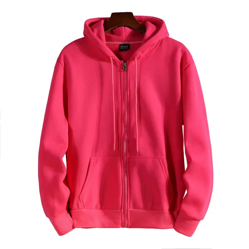Unisex Kapuzenpullover mit Reißverschluss