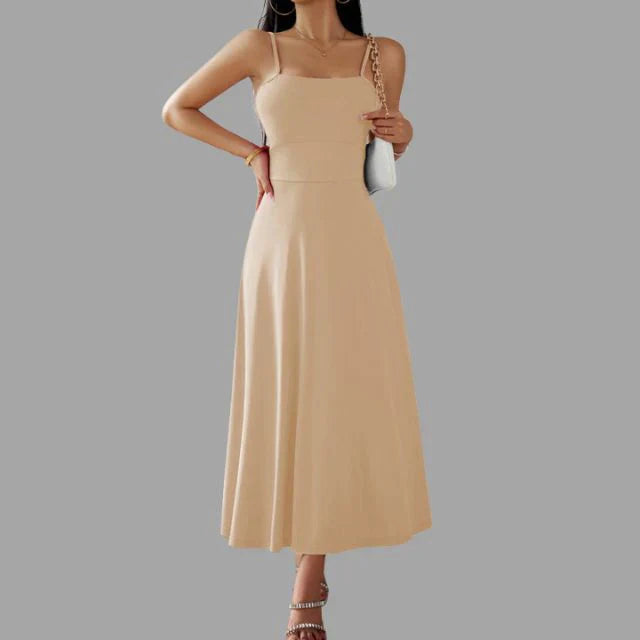 Ameena | Stilvoll Midi-Schwingkleid für Frauen