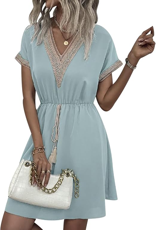 Luftiges Bohemian Sommerkleid Damen