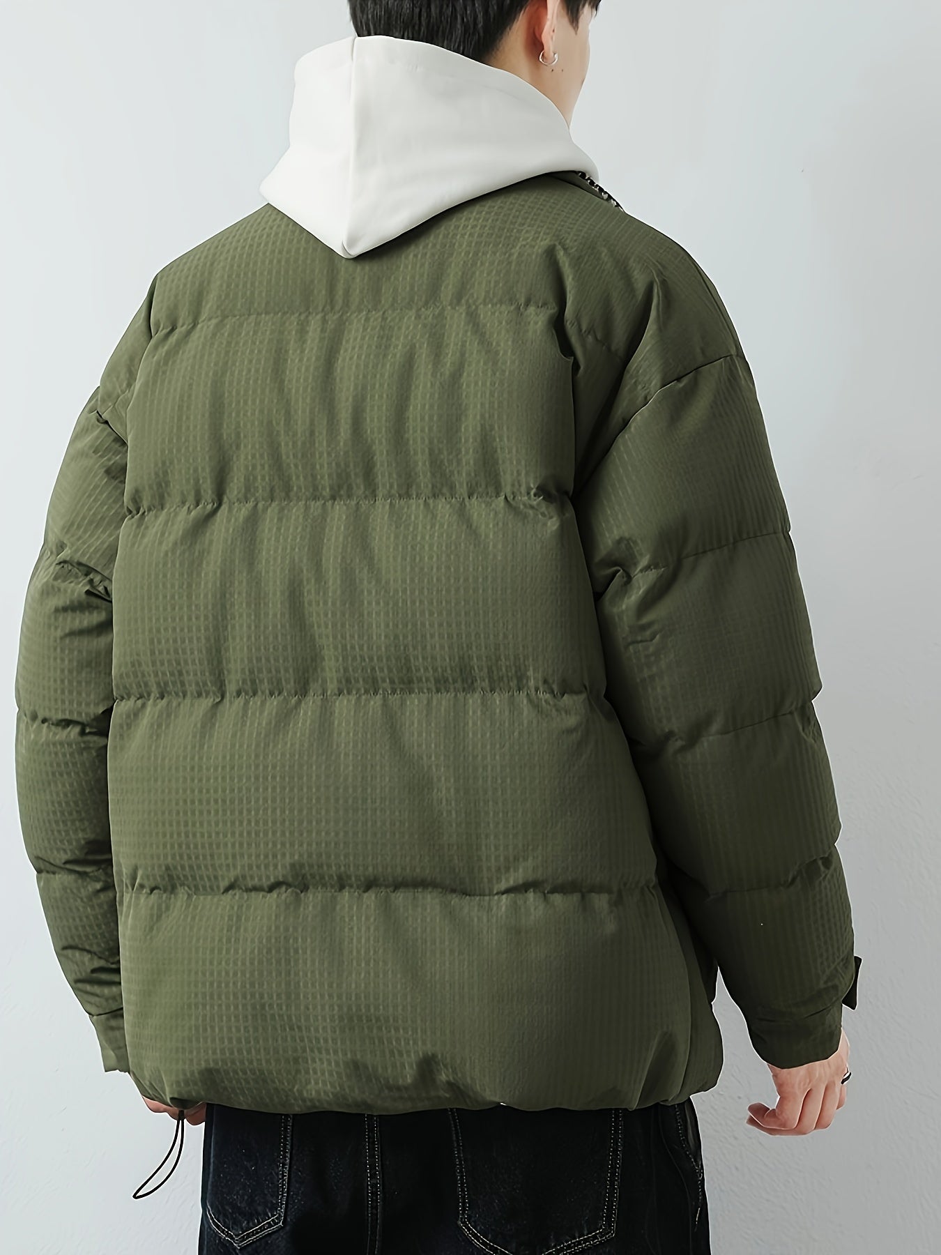 Gewattierte elegante Pufferjacke