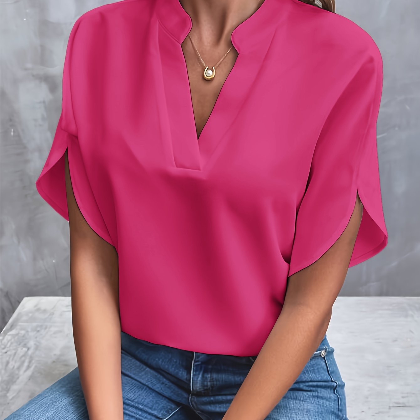 Variant image for Kiki | Elegante Bluse für Damen aus Baumwollmischung im Sommerstil-16