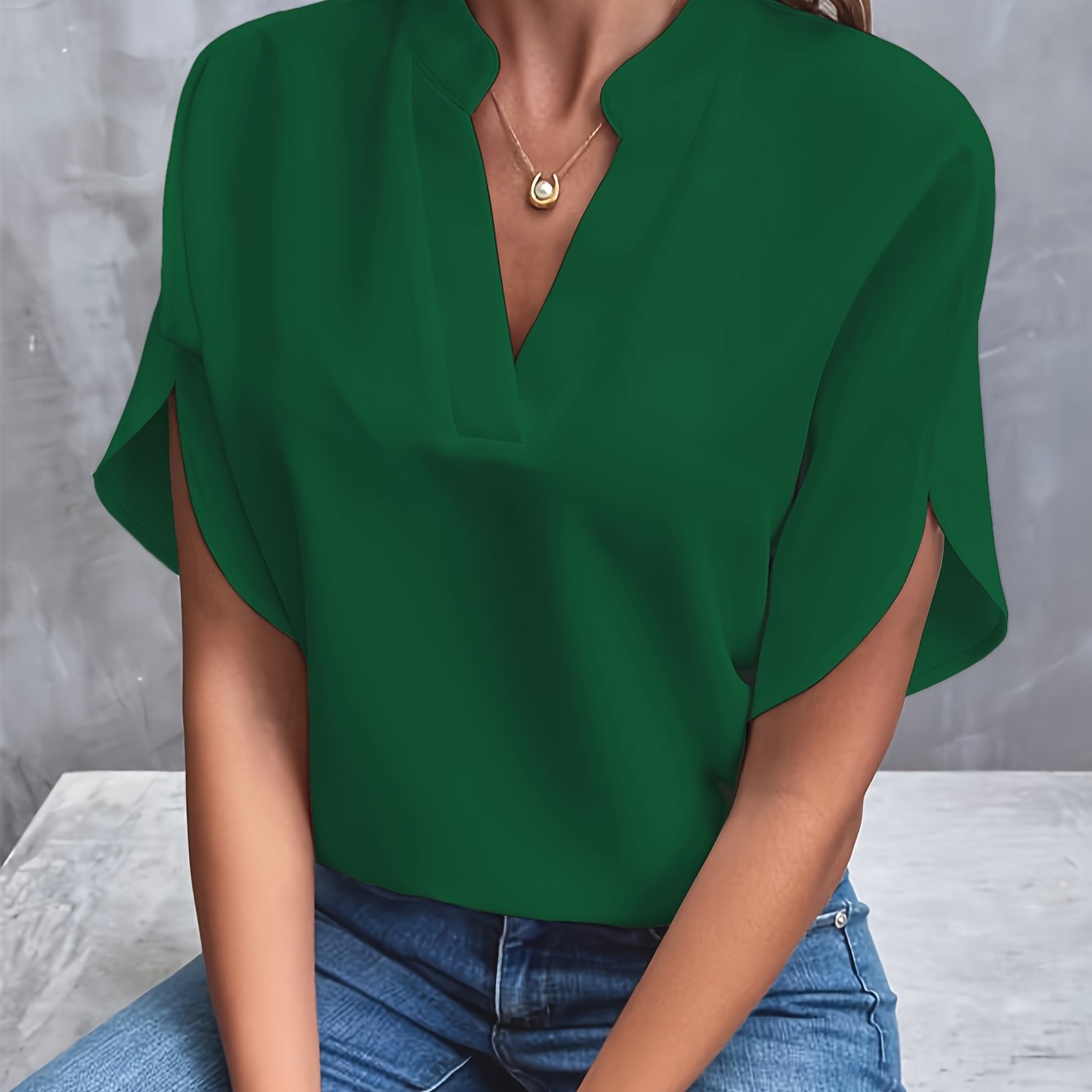 Variant image for Kiki | Elegante Bluse für Damen aus Baumwollmischung im Sommerstil-26