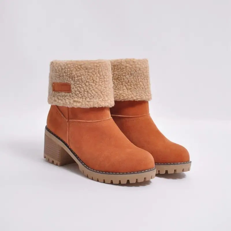 Varmfutterte Winterstiefel mit rutschfester Sohle