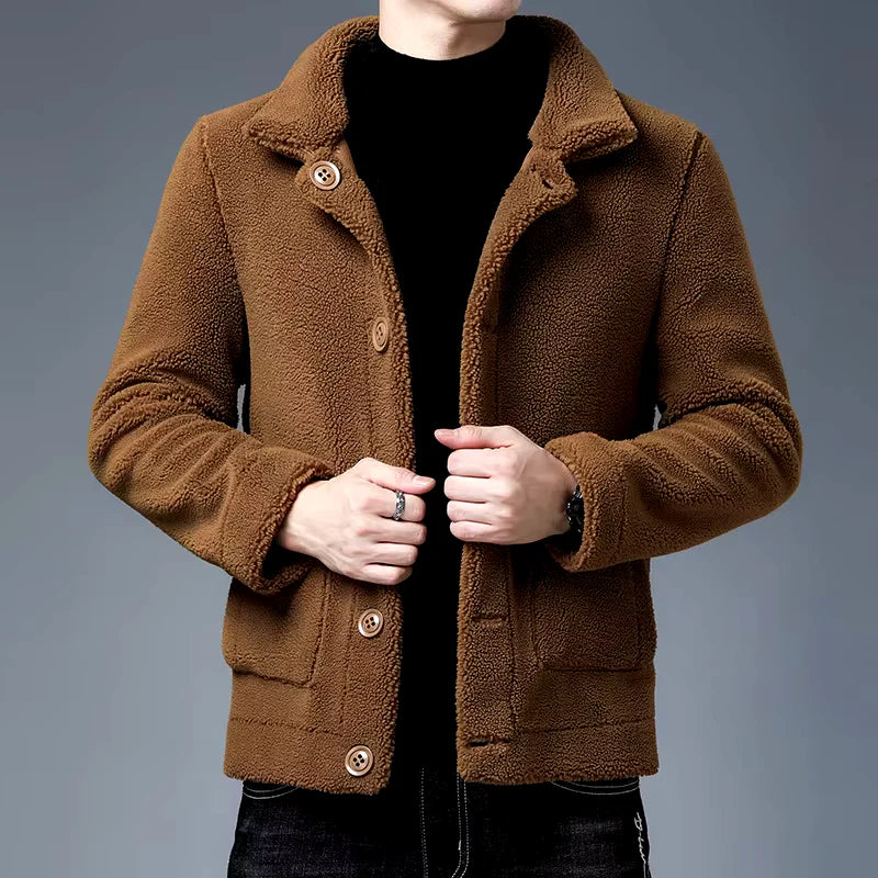 Oversized Plüschjacke für Ultimativen Komfort