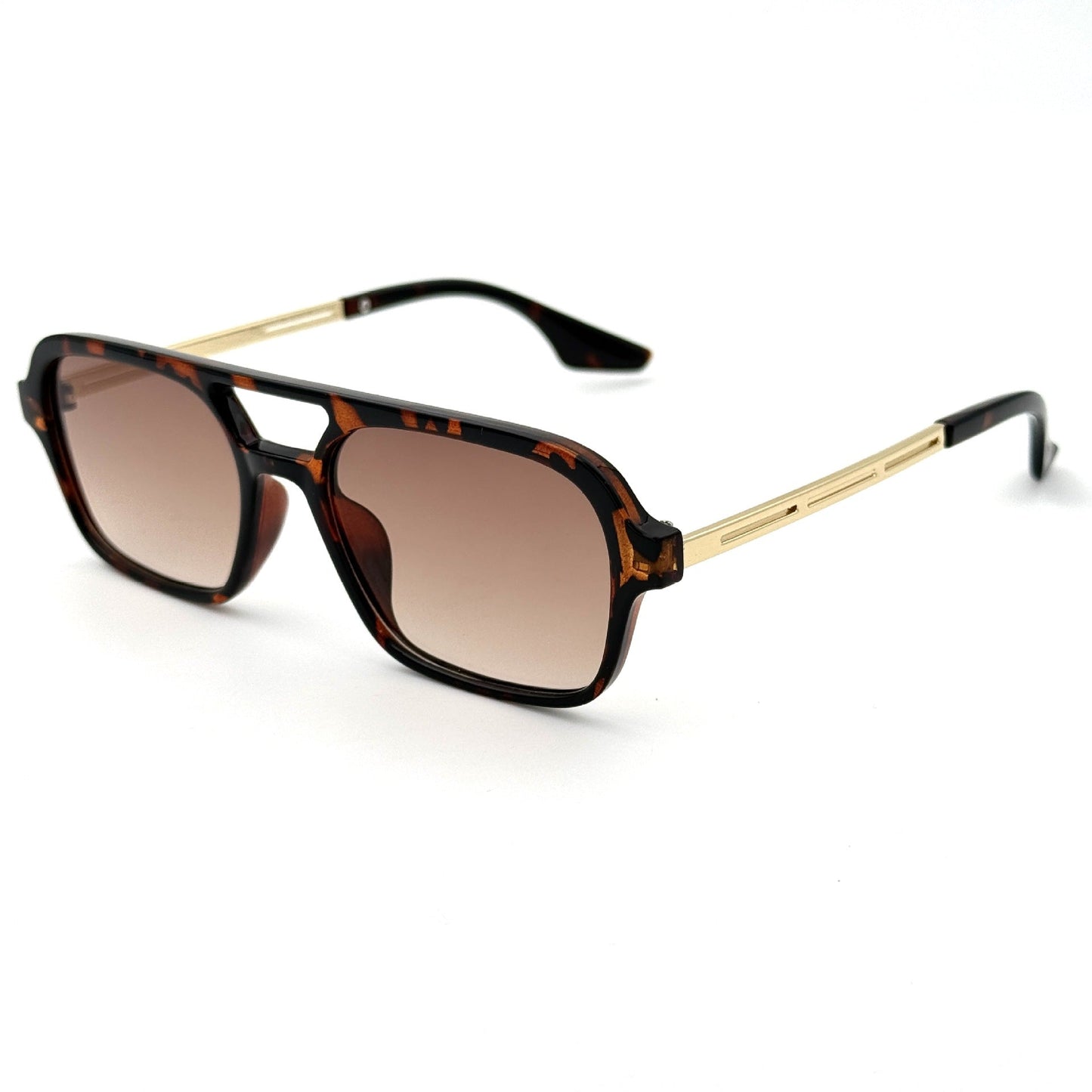 Vintage sunglasses with polygonal design and UV protection