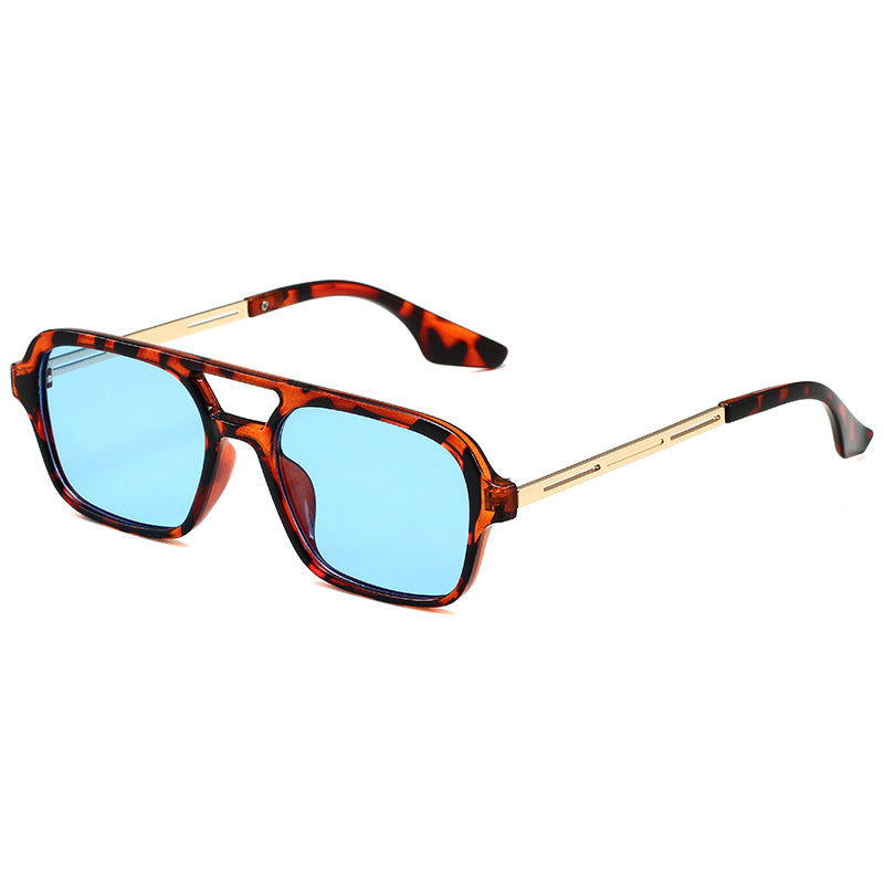Vintage sunglasses with polygonal design and UV protection
