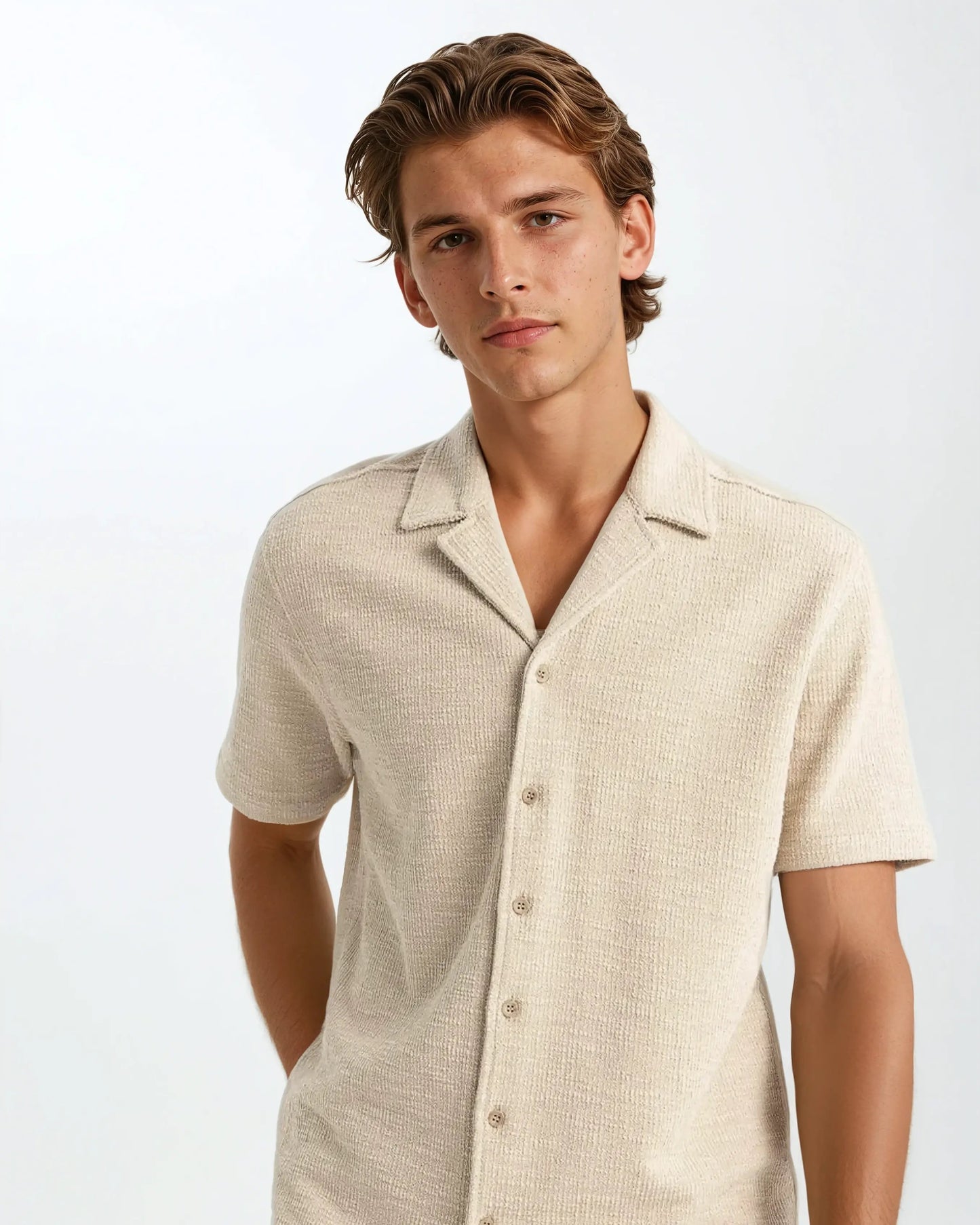 Waffelshirt für den Sommer aus atmungsaktivem Stoff