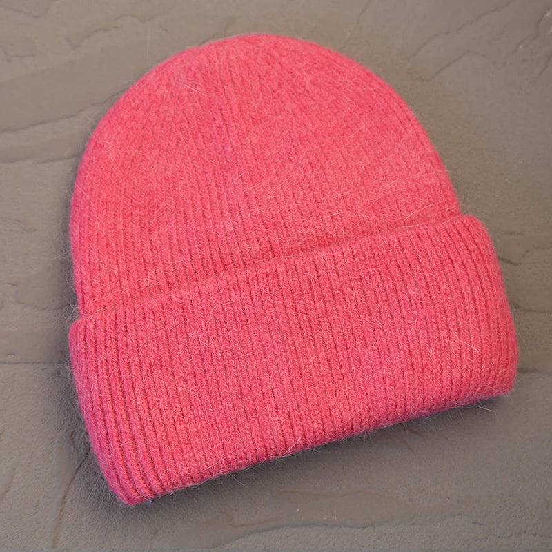 Warme Strickmütze für Damen