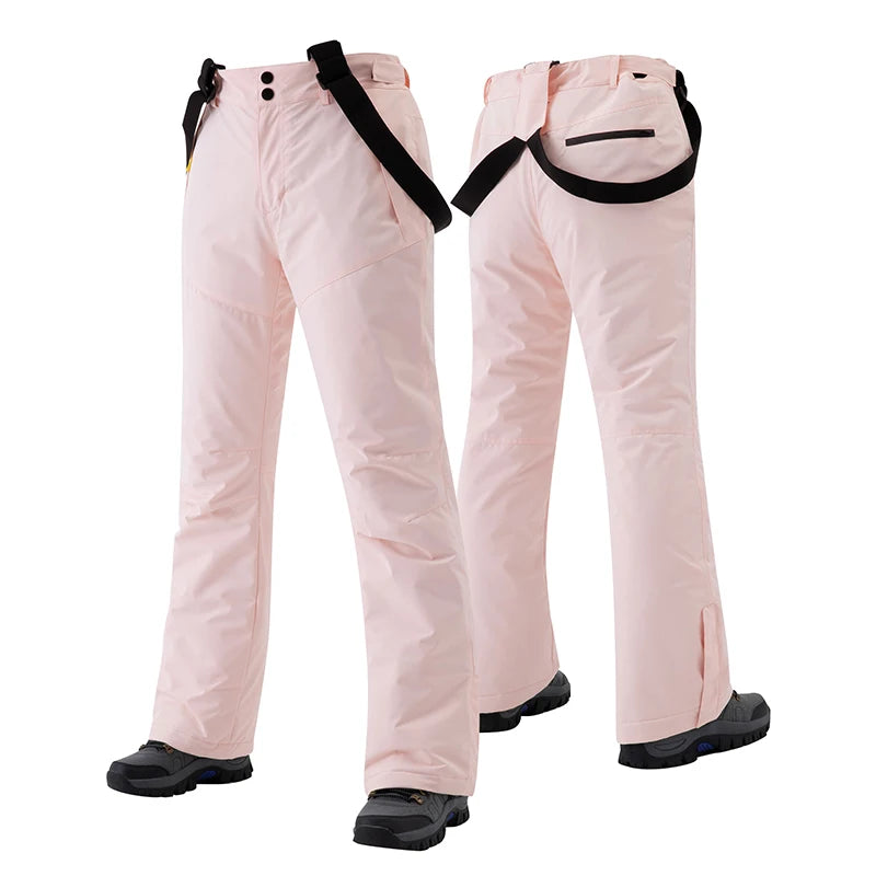Warm Windproof Waterproof Ski Pants for Women