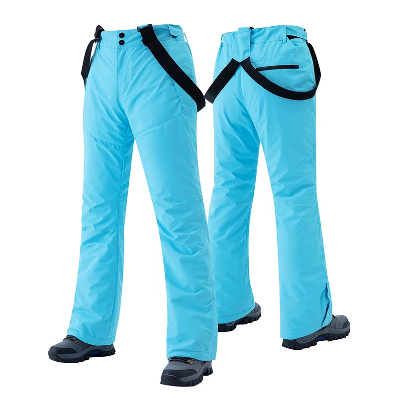 Warm Windproof Waterproof Ski Pants for Women