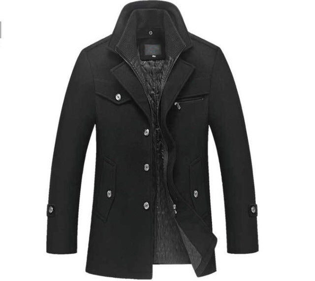 Warme Wolljacke für Herren im Klassischen Piekjas-Stil