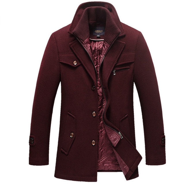 Warme Wolljacke für Herren im Klassischen Piekjas-Stil