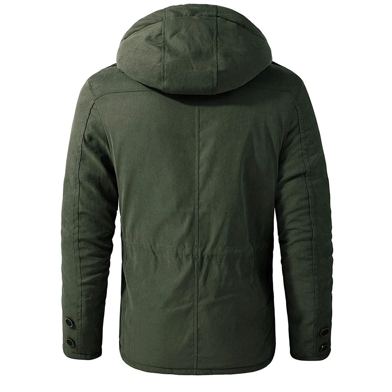 Warmer Herren Parka mit Kapuze
