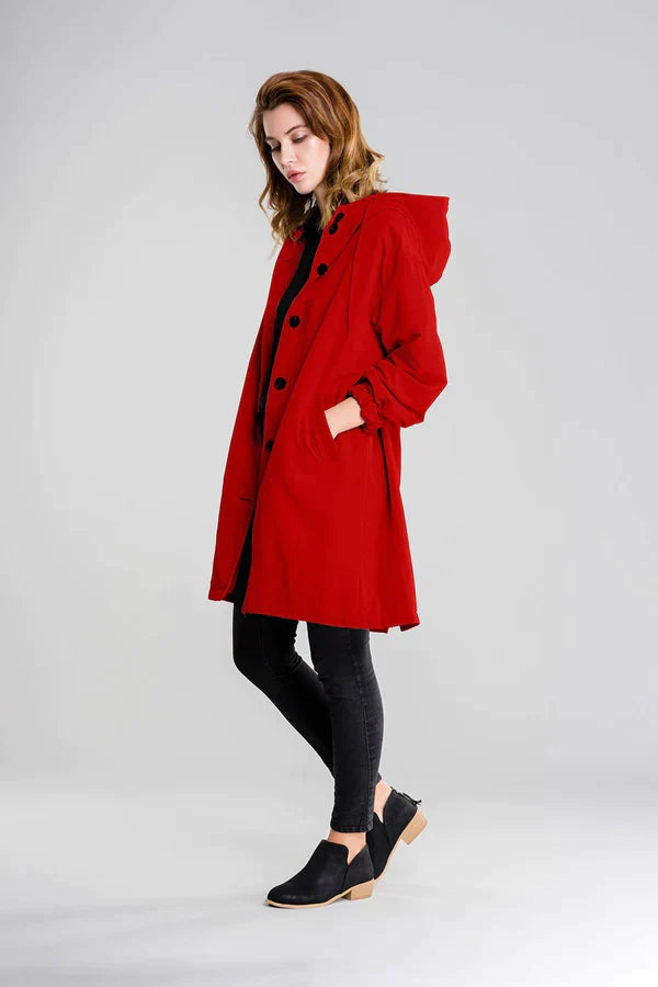 Wasserbeständige Damenjacke mit Kapuze