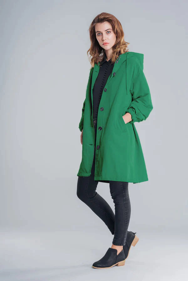 Wasserbeständige Damenjacke mit Kapuze