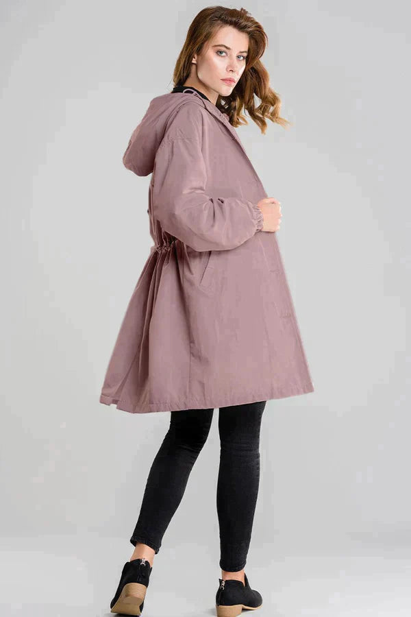 Wasserbeständige Damenjacke mit Kapuze