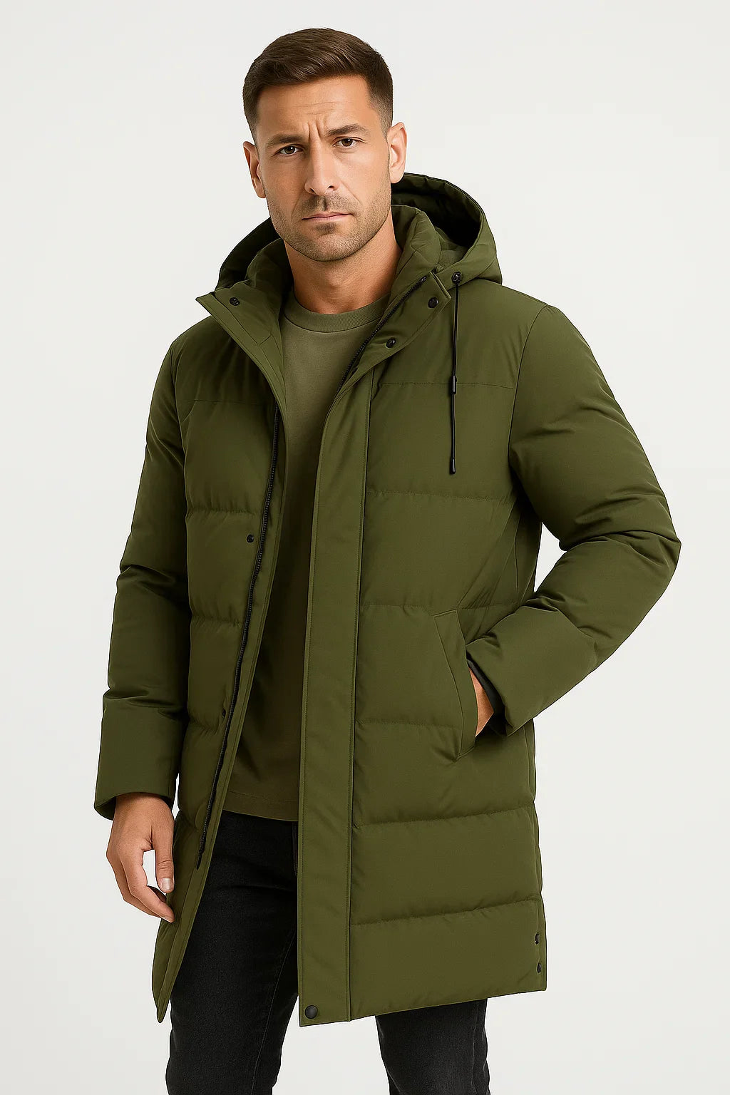 Waterproof men's jacket puffer jacket