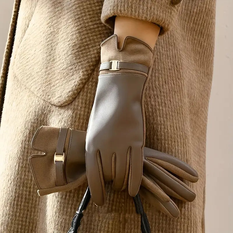 Wasserdichte Lederhandschuhe für Winter