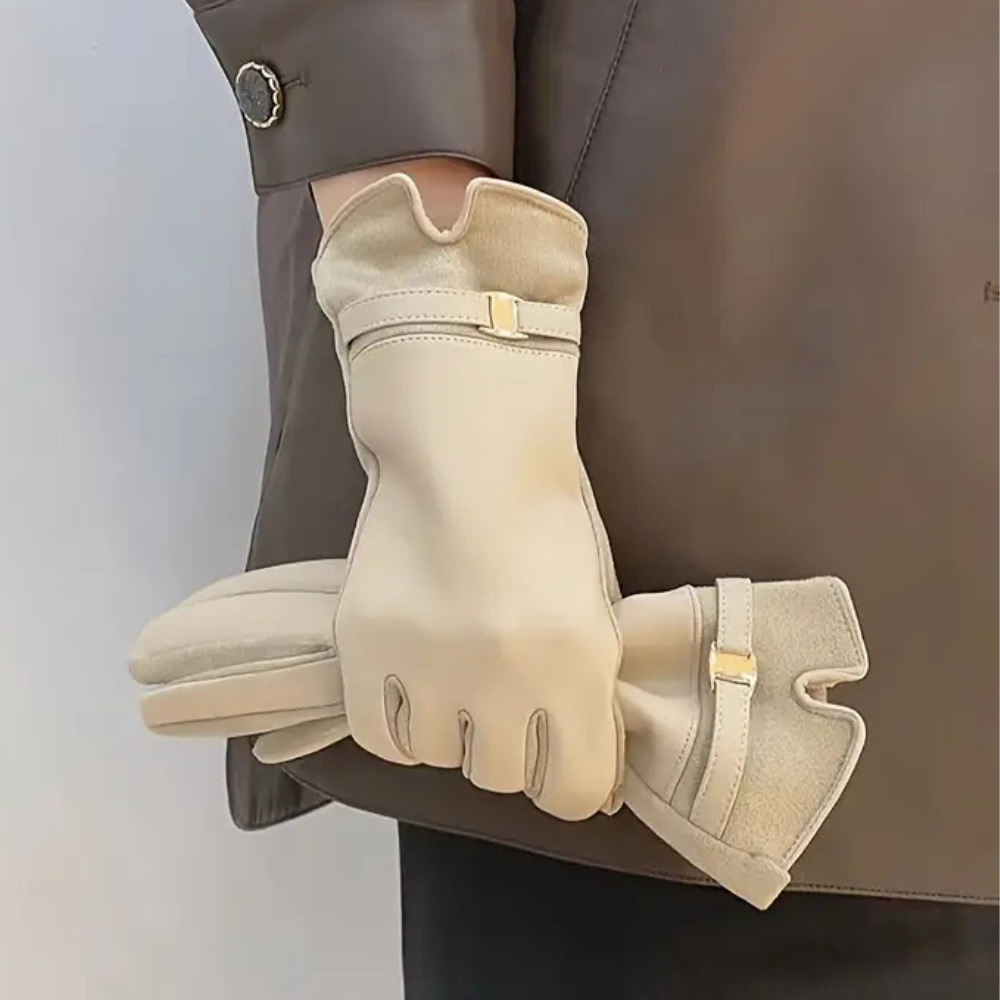 Wasserdichte Lederhandschuhe für Winter