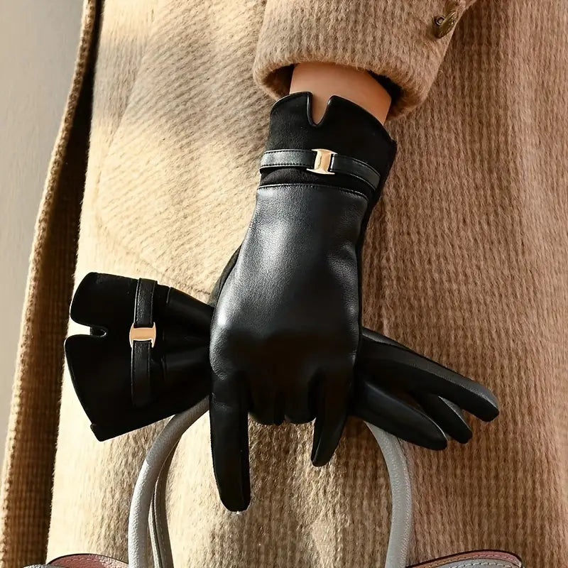 Wasserdichte Lederhandschuhe für Winter