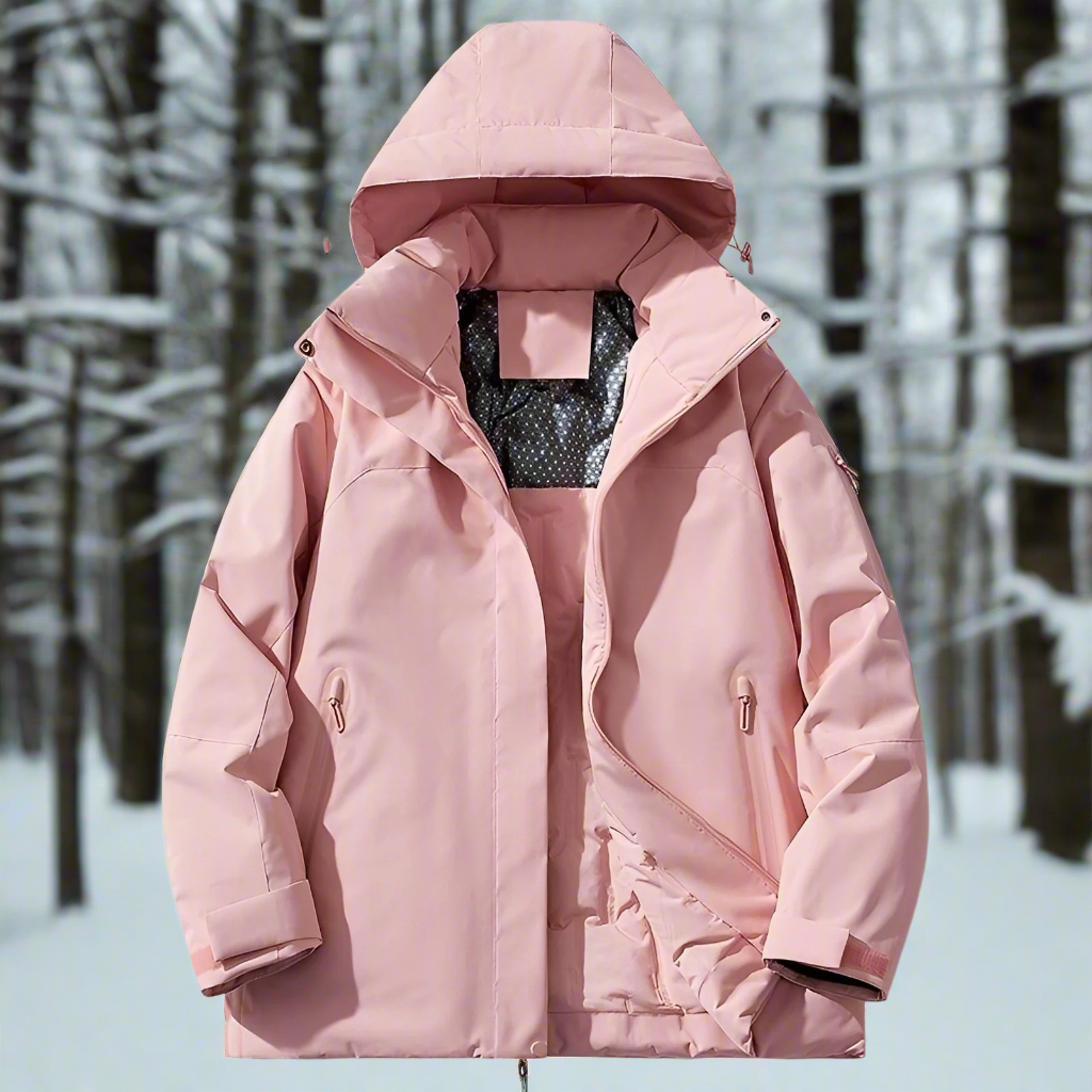 Wasserdichte Winterjacke mit Fleecefutter