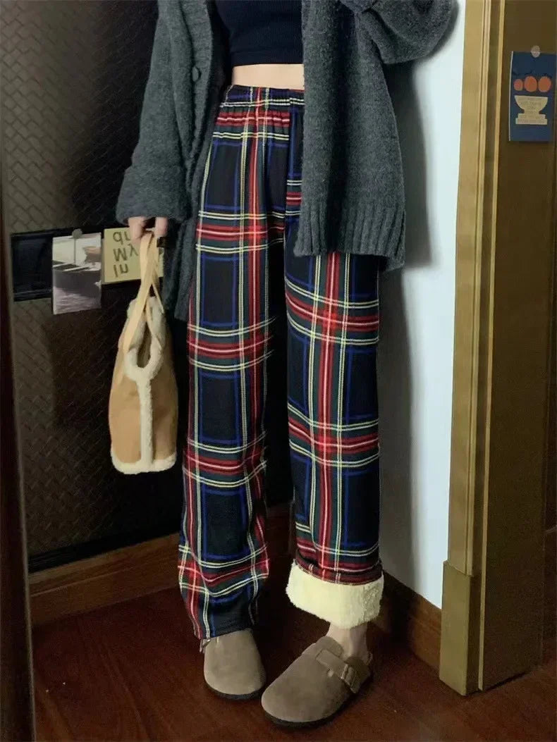 Warme und weiche Stoffhose für Damen