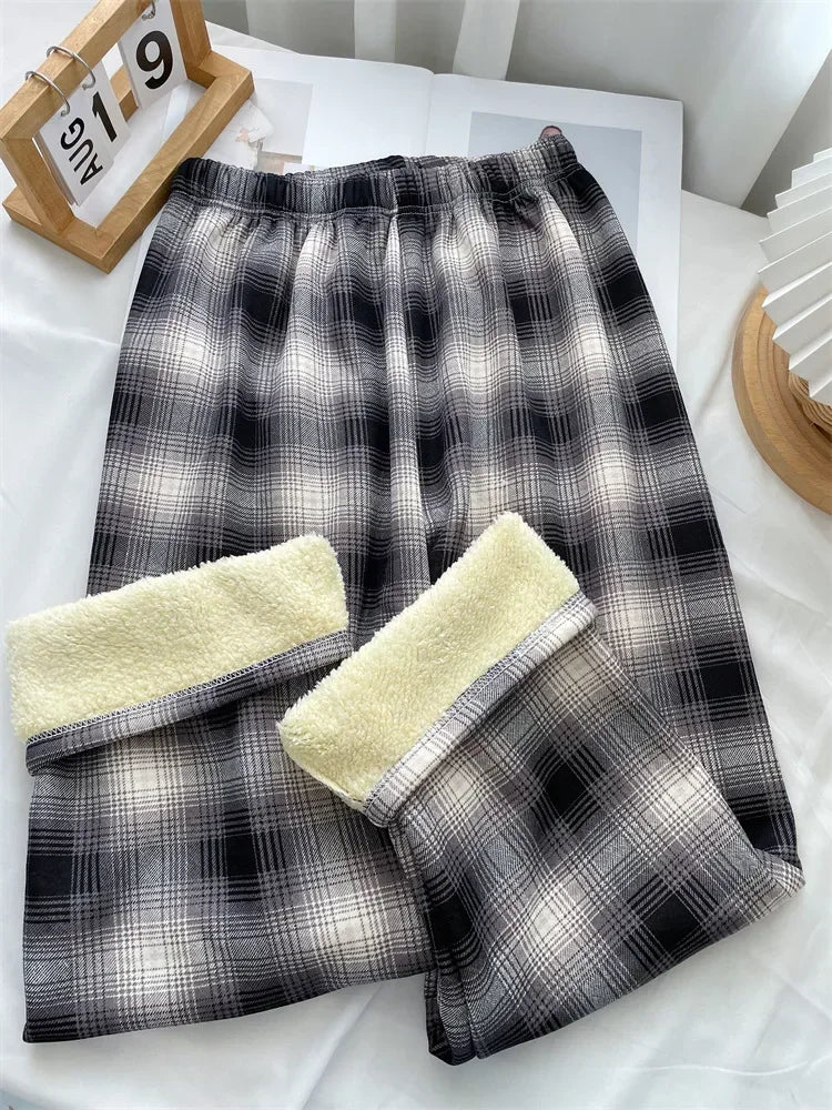 Warme und weiche Stoffhose für Damen