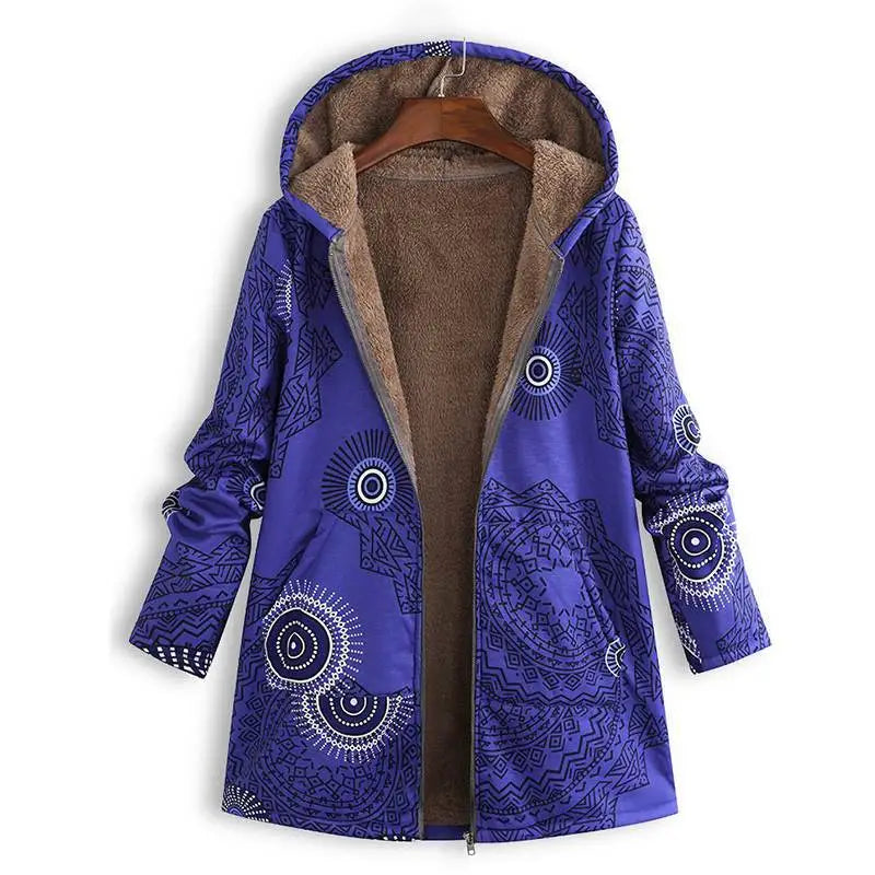 Damen Fleecejacke mit Kapuze