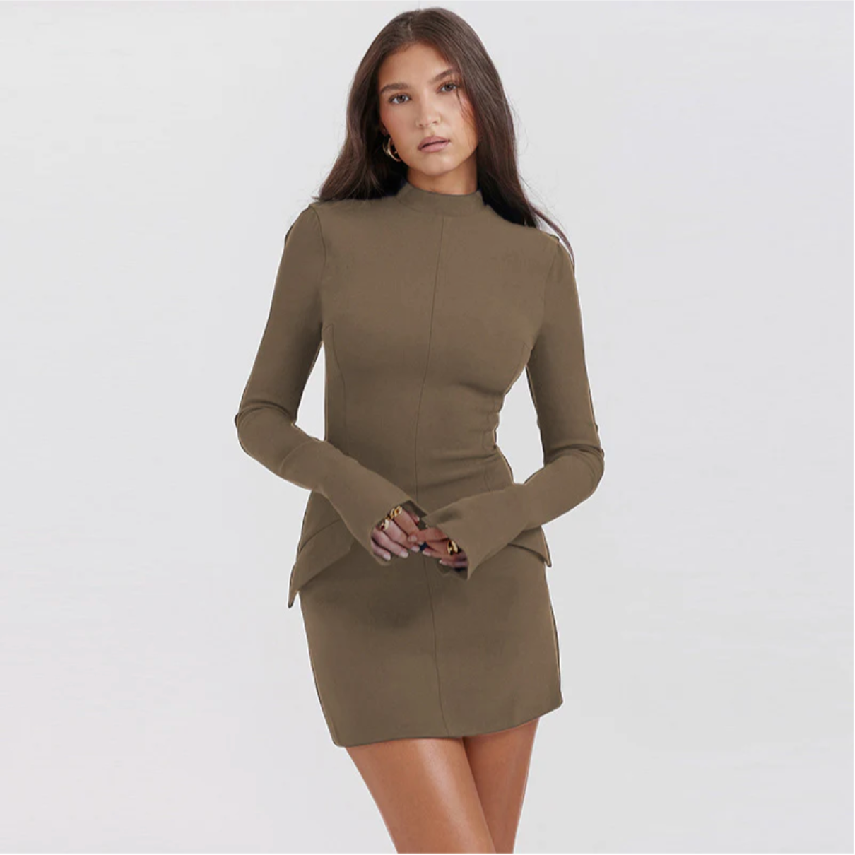 Wendbares Damenkleid mit Kragen