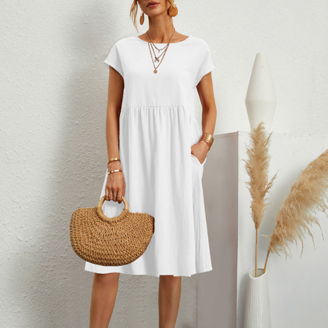 Anna | Bequem Midikleid in A-Linie für Frauen