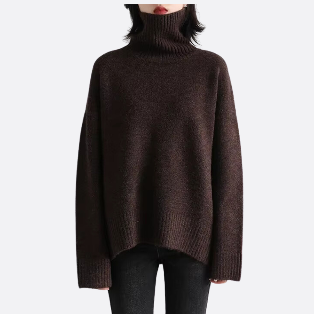 Lässig Rollkragenpullover