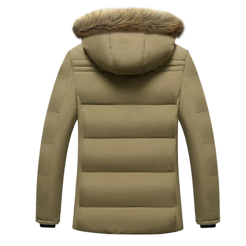 Winddichte Fleecejacke Herren mit Abnehmbarem Hut