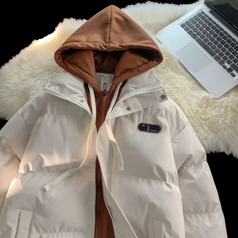 Winter Mantel Unisex mit Kapuze