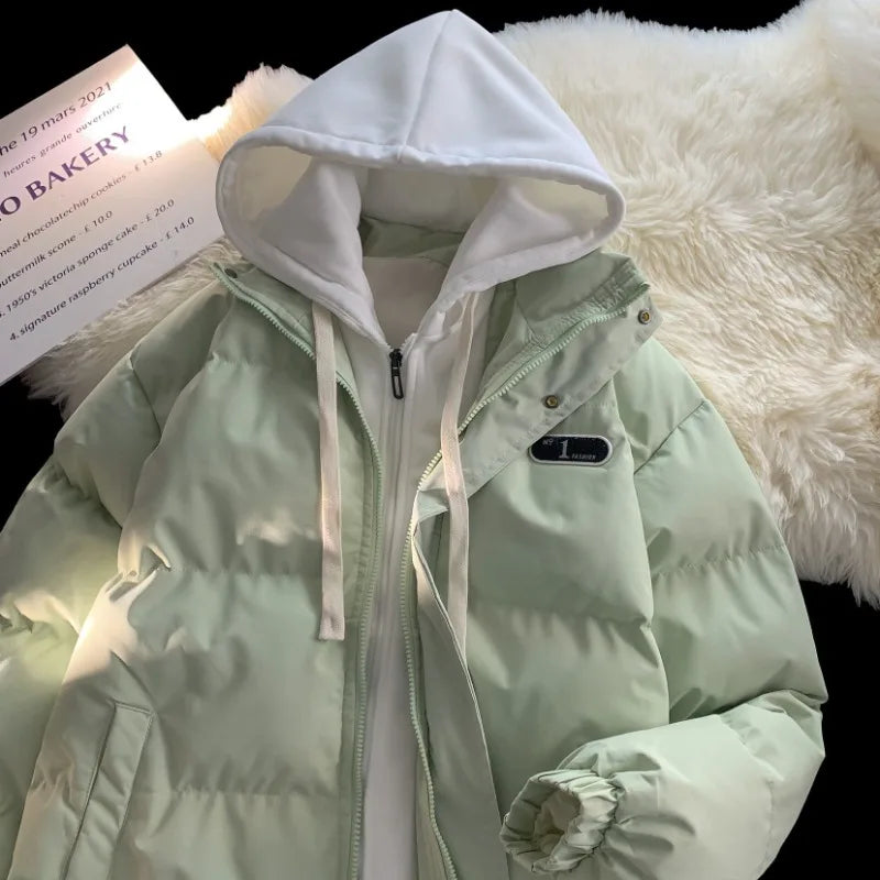 Winter Mantel Unisex mit Kapuze
