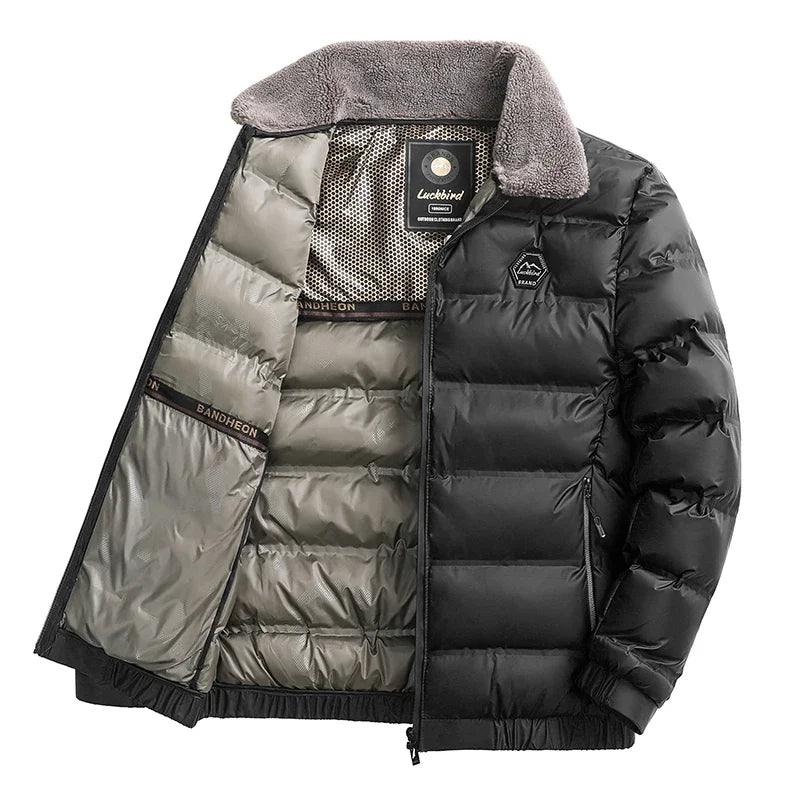 Winterjacke Herren – Warmer Parka mit Umlegekragen