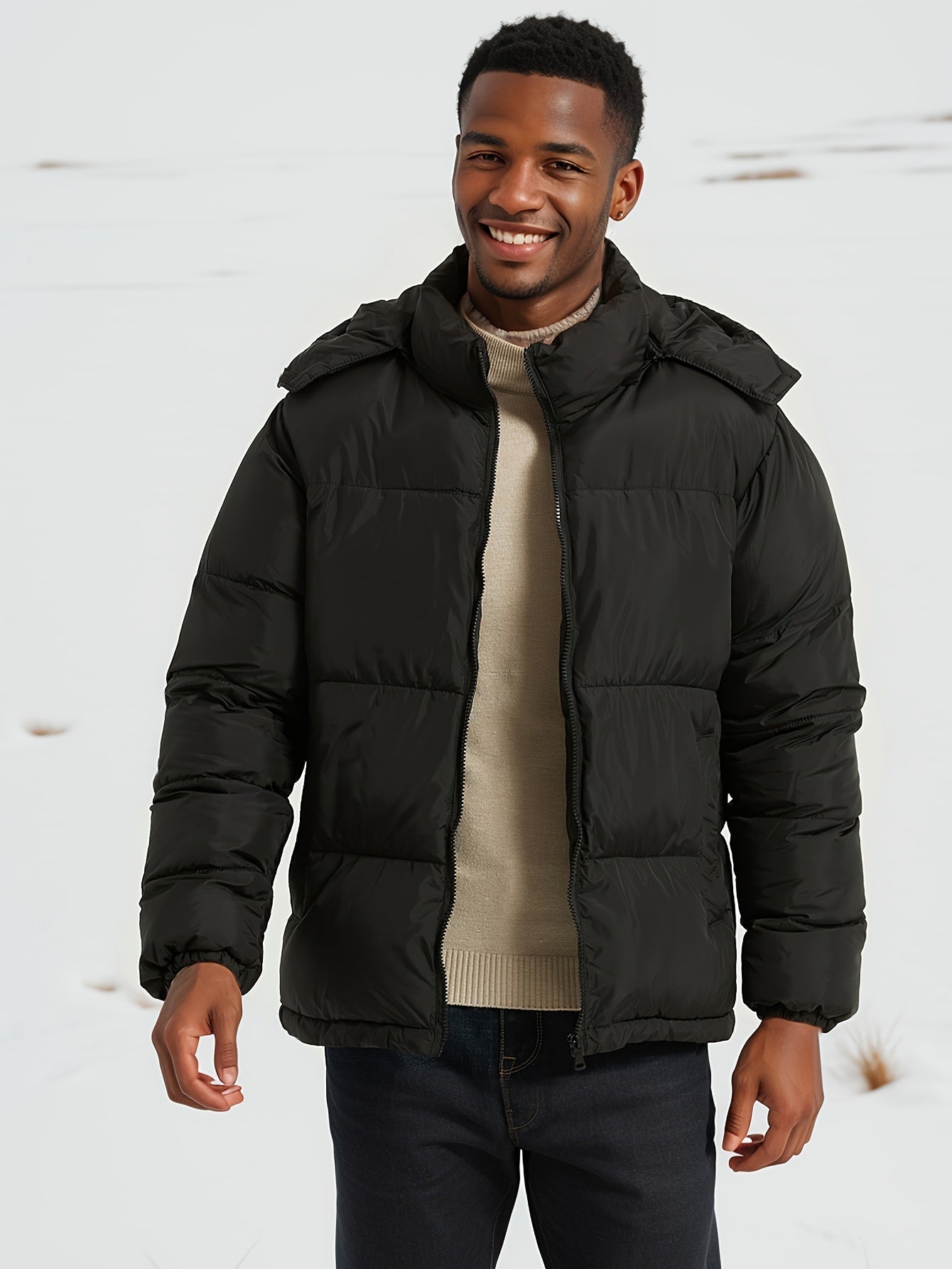 Wasserabweisend Winterjacke mit Kapuze